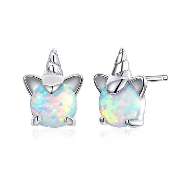 Sterling Silver Unicorn Earrings